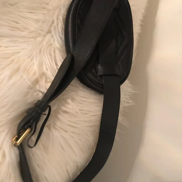 Black Quilted Leather Crossbody Bag - Picture 5 of 16